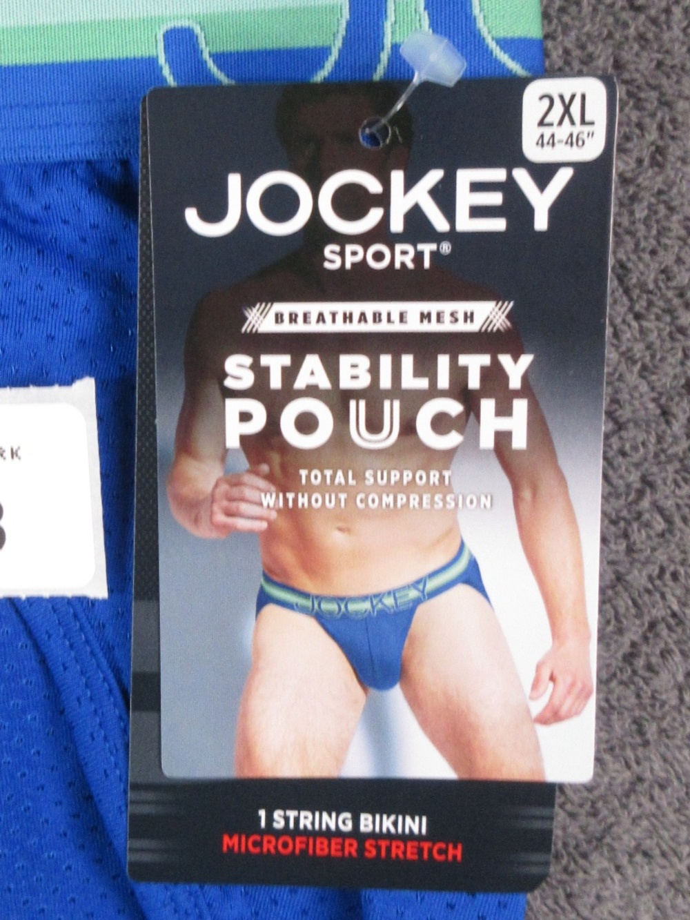 Men's Jockey Sport sport stability mesh pouch string bikini briefs